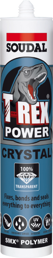SOUDAL T-REX POWER BOND - CRYSTAL CLEAR 290 ML 